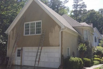 power washing house